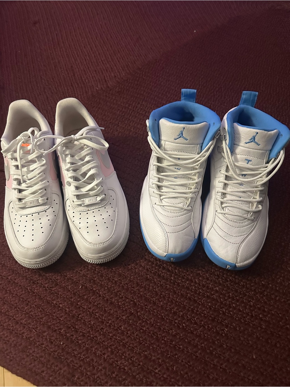 Jordan’s 12s men’s size 8.5 / Nike Air Force One men’s size 8.5 / women’s 10